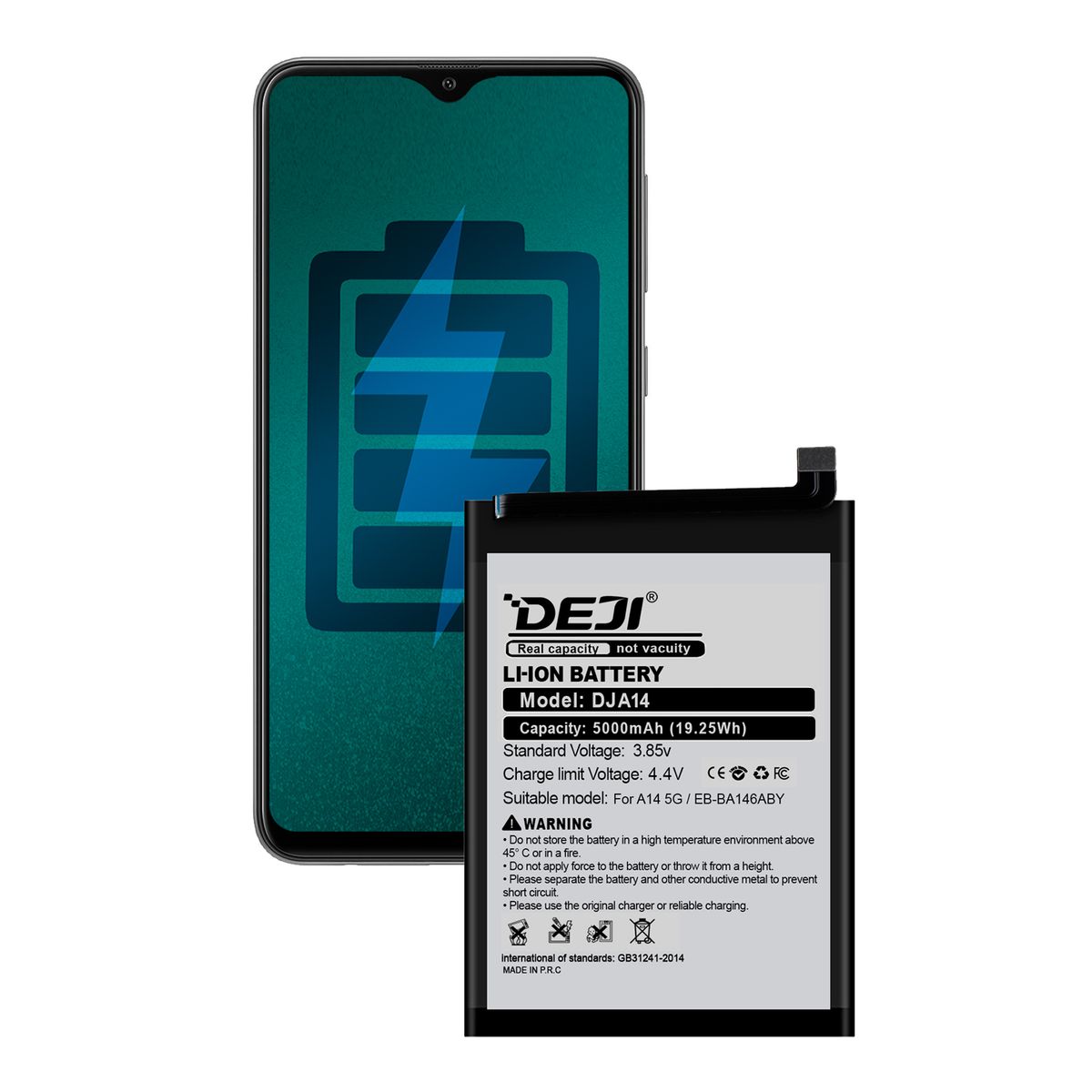 GENERICO - Bateria Compatible con Samsung A14 / 5G DEJI Capacidad 5000mAh