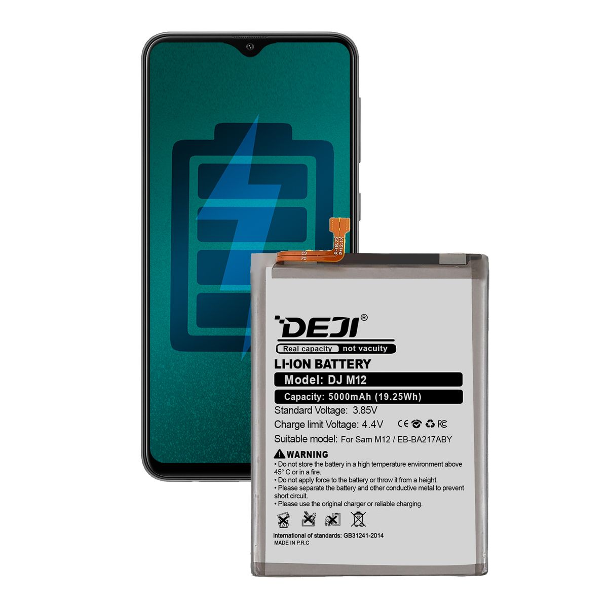 GENERICO - Bateria Compatible con Samsung A13 4G/A21S/A12/M12/A04S/A22/M02/A02