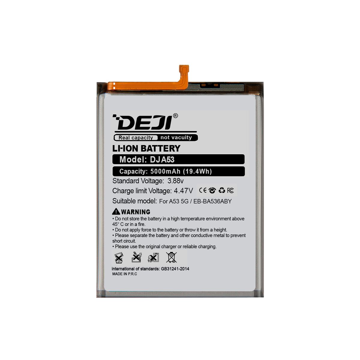 GENERICO - Bateria Compatible con Samsung A53/A53 5G/A33/5G DEJI 5000mAh