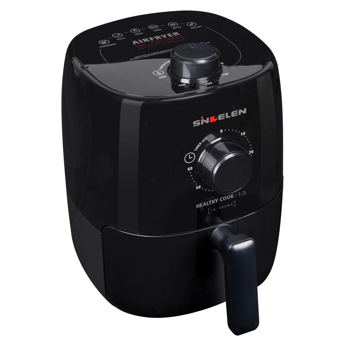 SINDELEN - Freidora De Aire Sindelen Fa-300Ng 3Lts