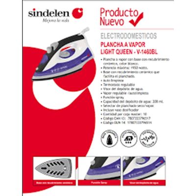 Imagen 2 del producto Plancha Vapor V-1460BL