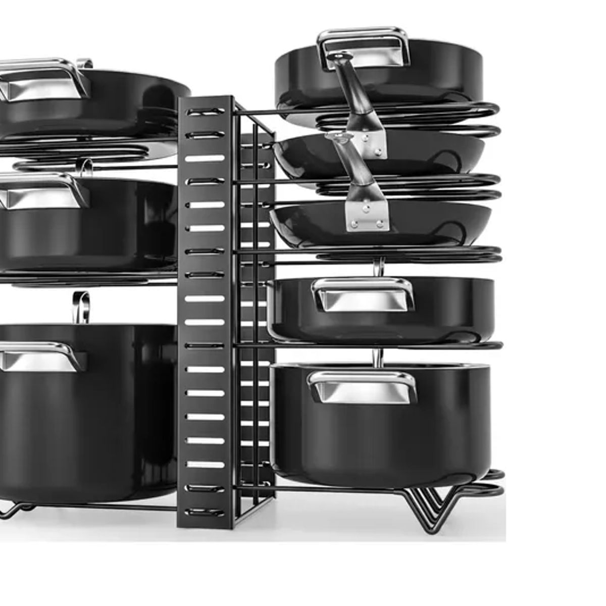 GENERICO - Organizador Ajustable 8 Niveles Para Ollas Sartenes Y Tapas