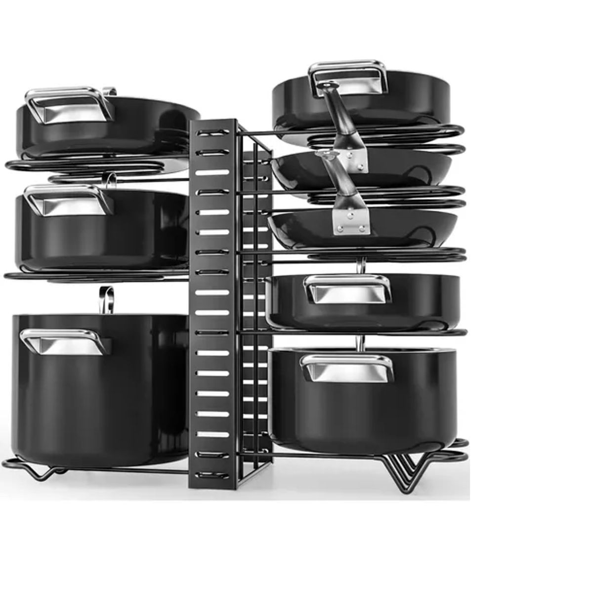 GENERICO - Organizador Ajustable 8 Niveles Para Ollas Sartenes Y Tapas