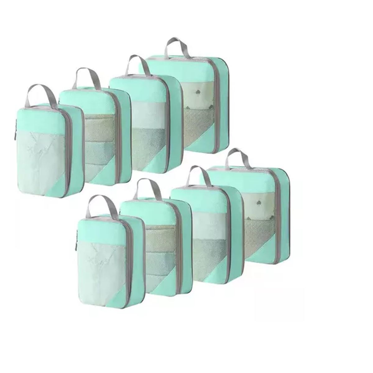 GENERICO - 8 Piezas Bolsas Organizadoras De Compresión Para Maleta