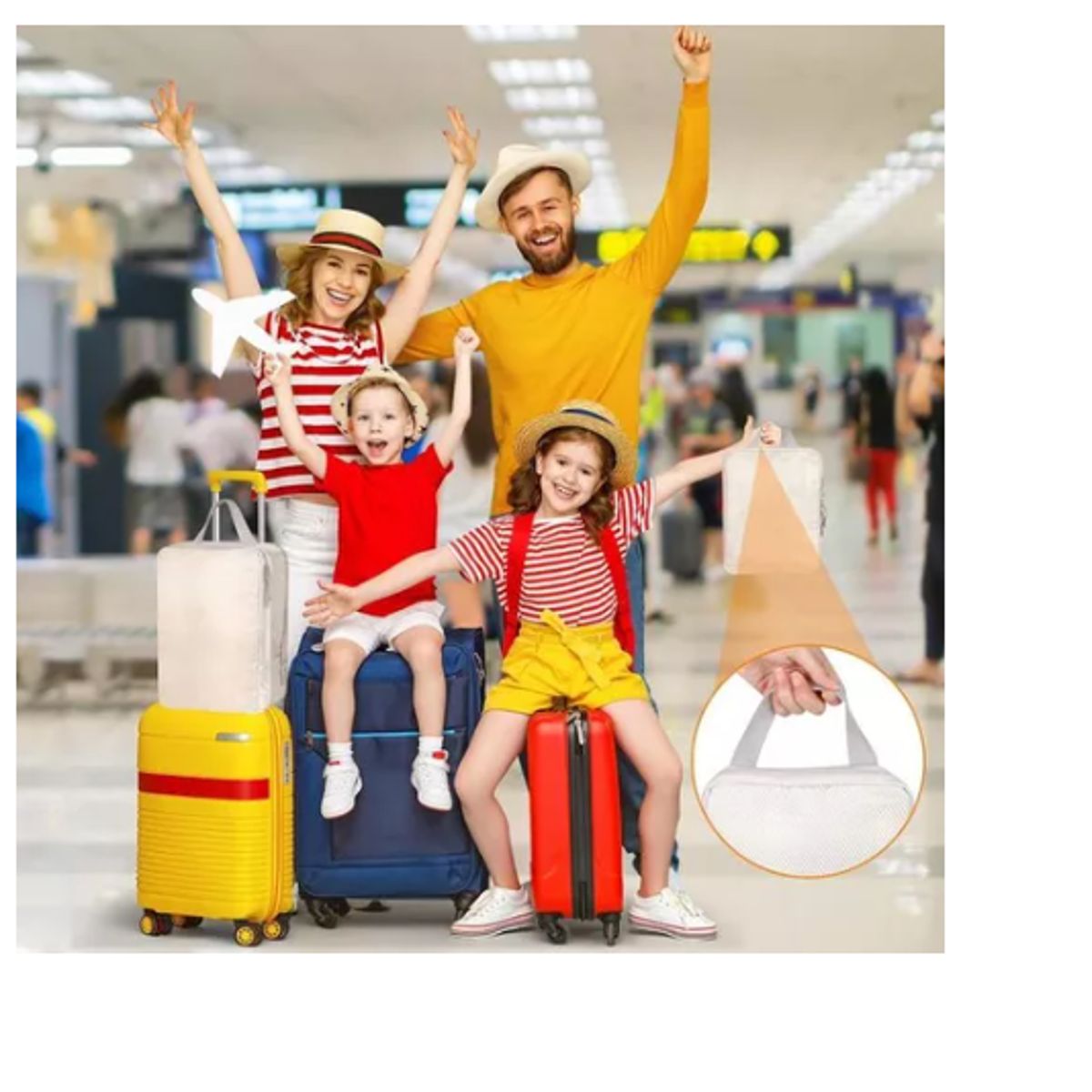 GENERICO - 8 Piezas Bolsas Organizadoras De Compresión Para Maleta