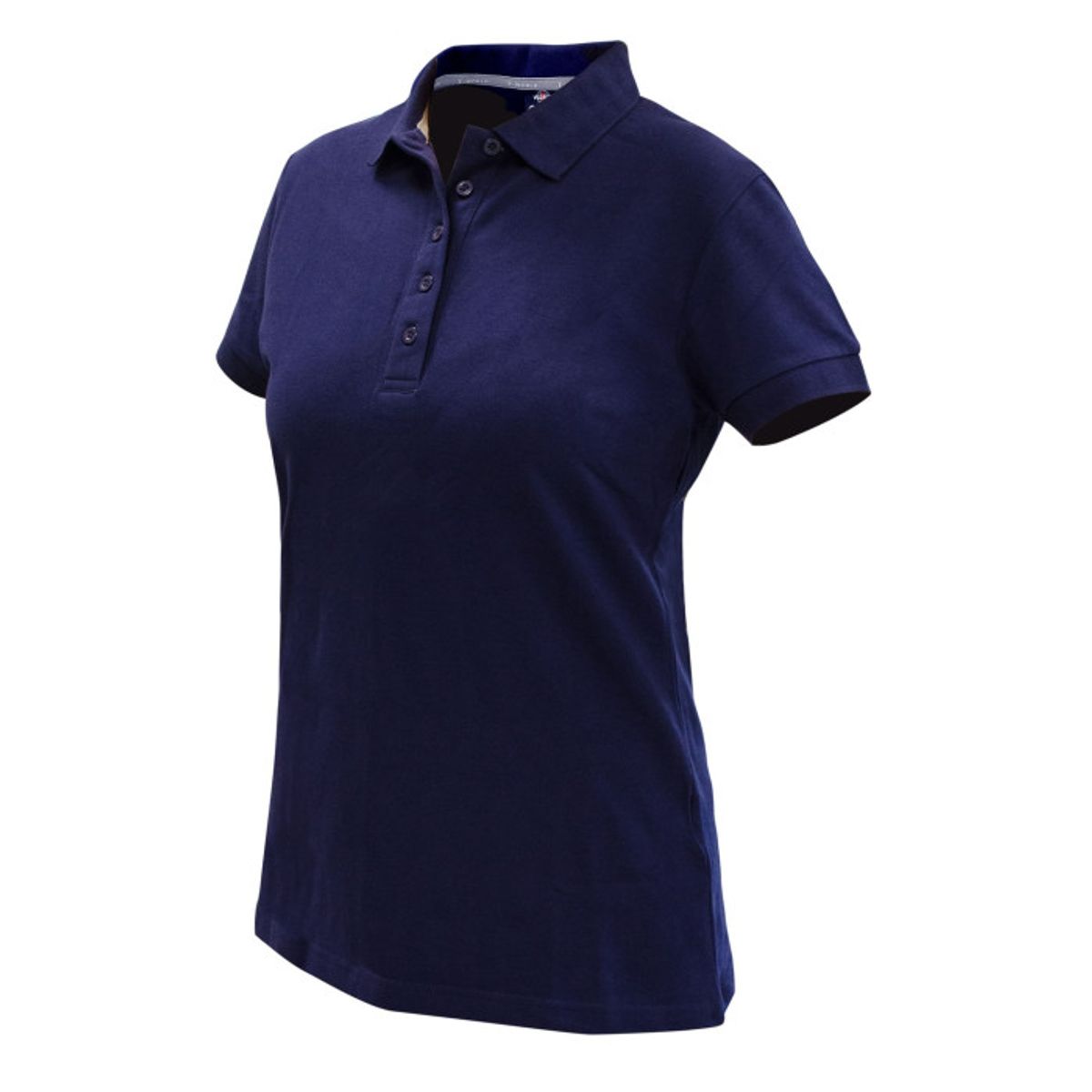 T-WORLD - Polera Polo Confort Spandex Manga Corta Mujer