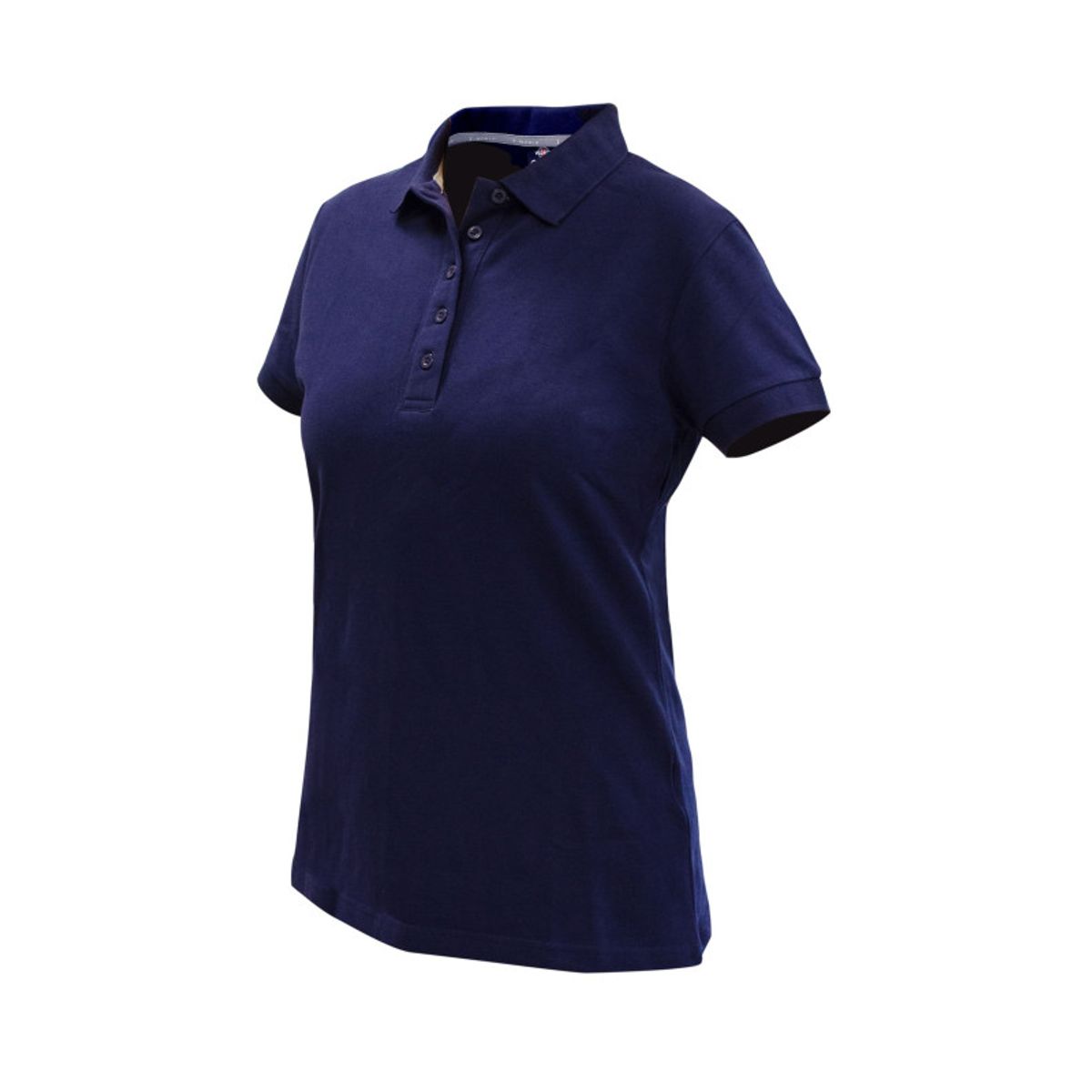 T-WORLD - Polera Polo Confort Spandex Manga Corta Mujer