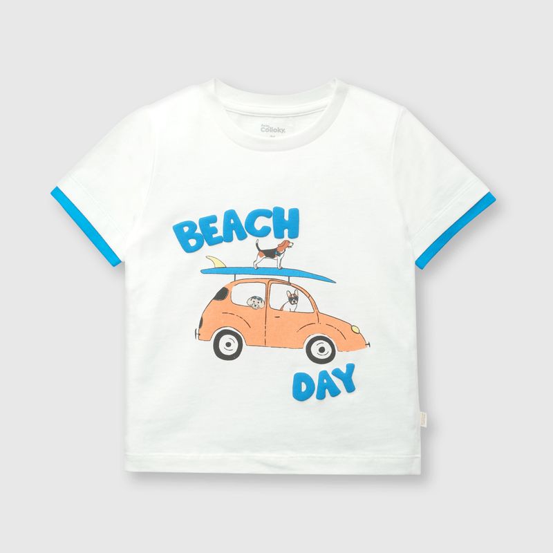 COLLOKY - Polera Niño Blanco 55609 Colloky