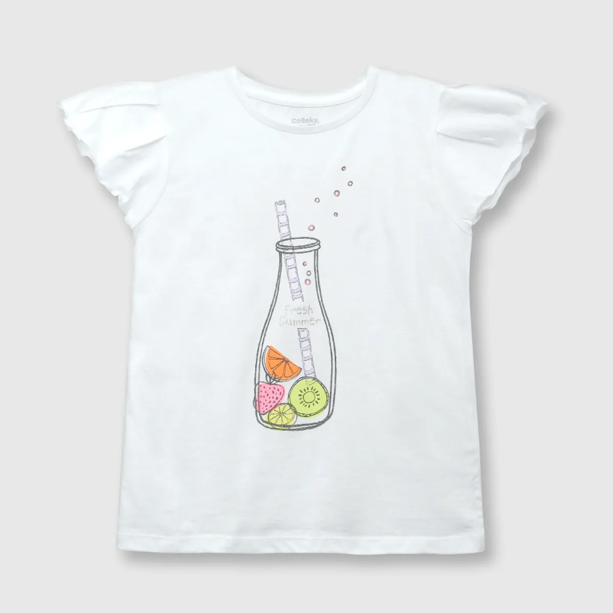 COLLOKY - Polera Niña Blanco 55612 Colloky