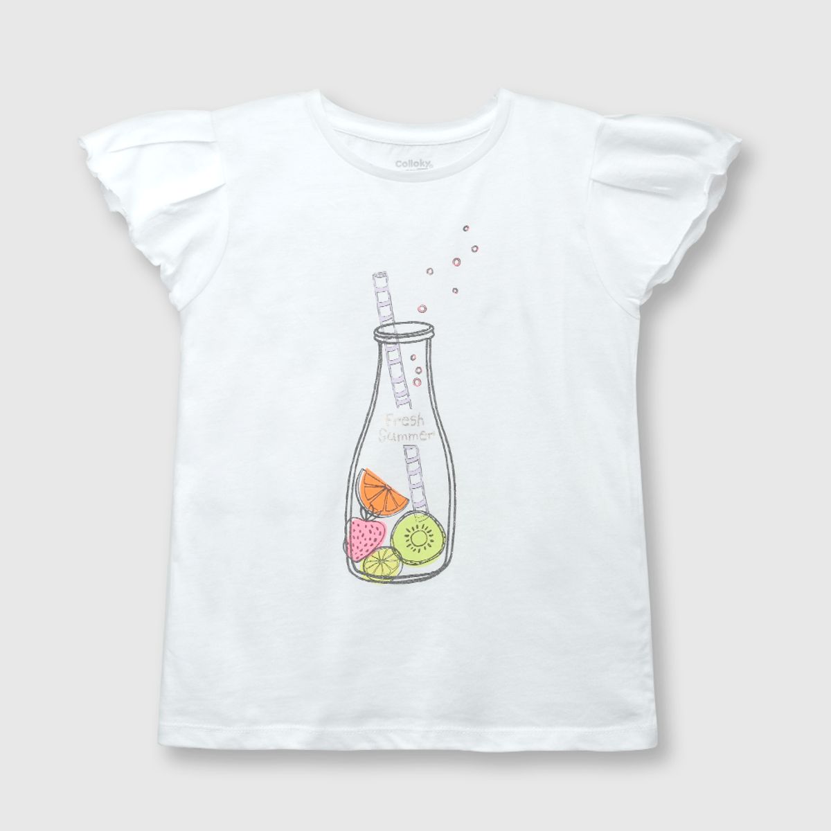 COLLOKY - Polera Niña Blanco 55612 Colloky