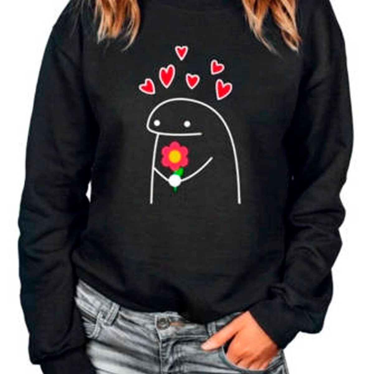 MARITEX - Poleron Memes Amor Amistad Corazon Flores Deformitos Polo