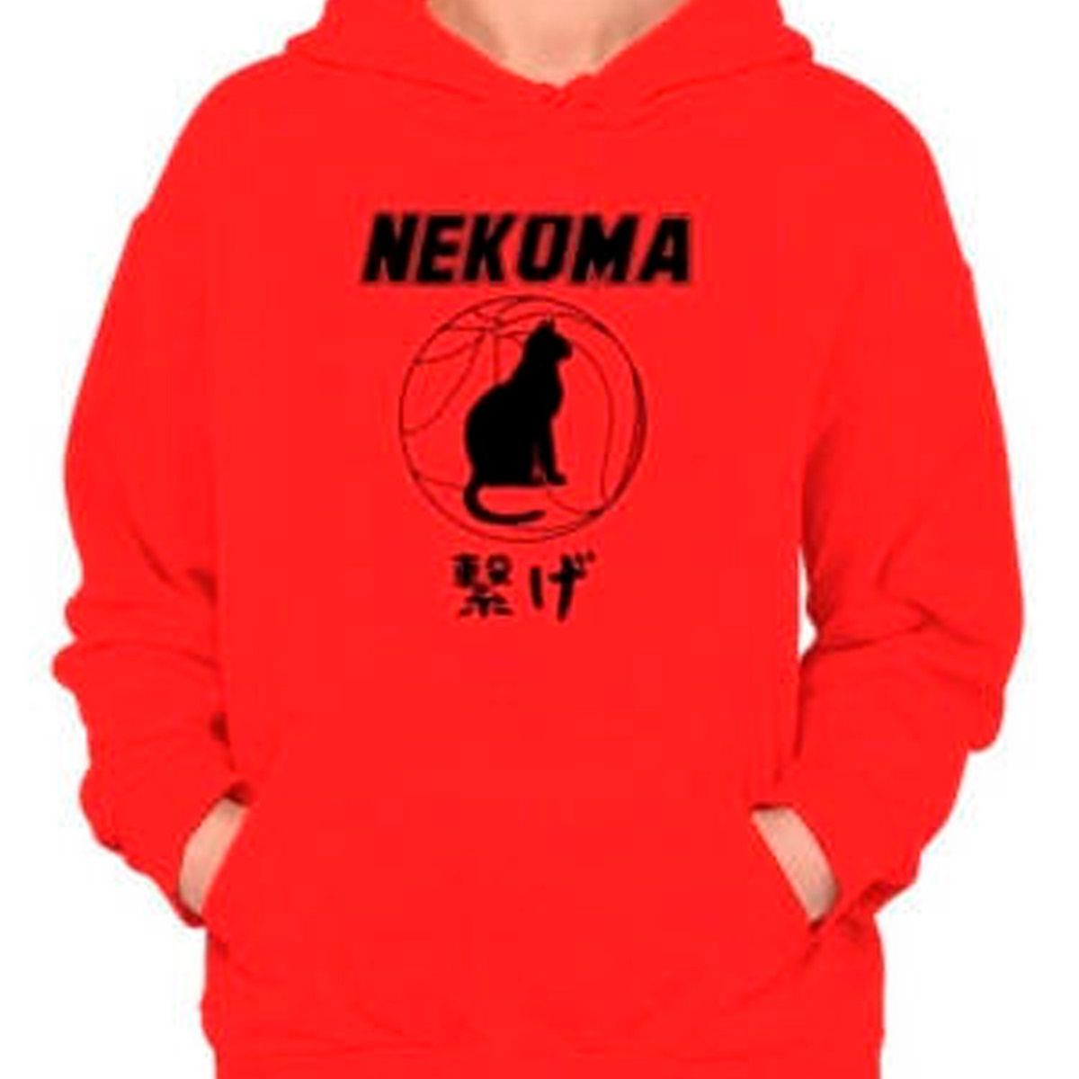 GENERICO - Poleron Nekoma Logo Club Anime Voleibol Mujer