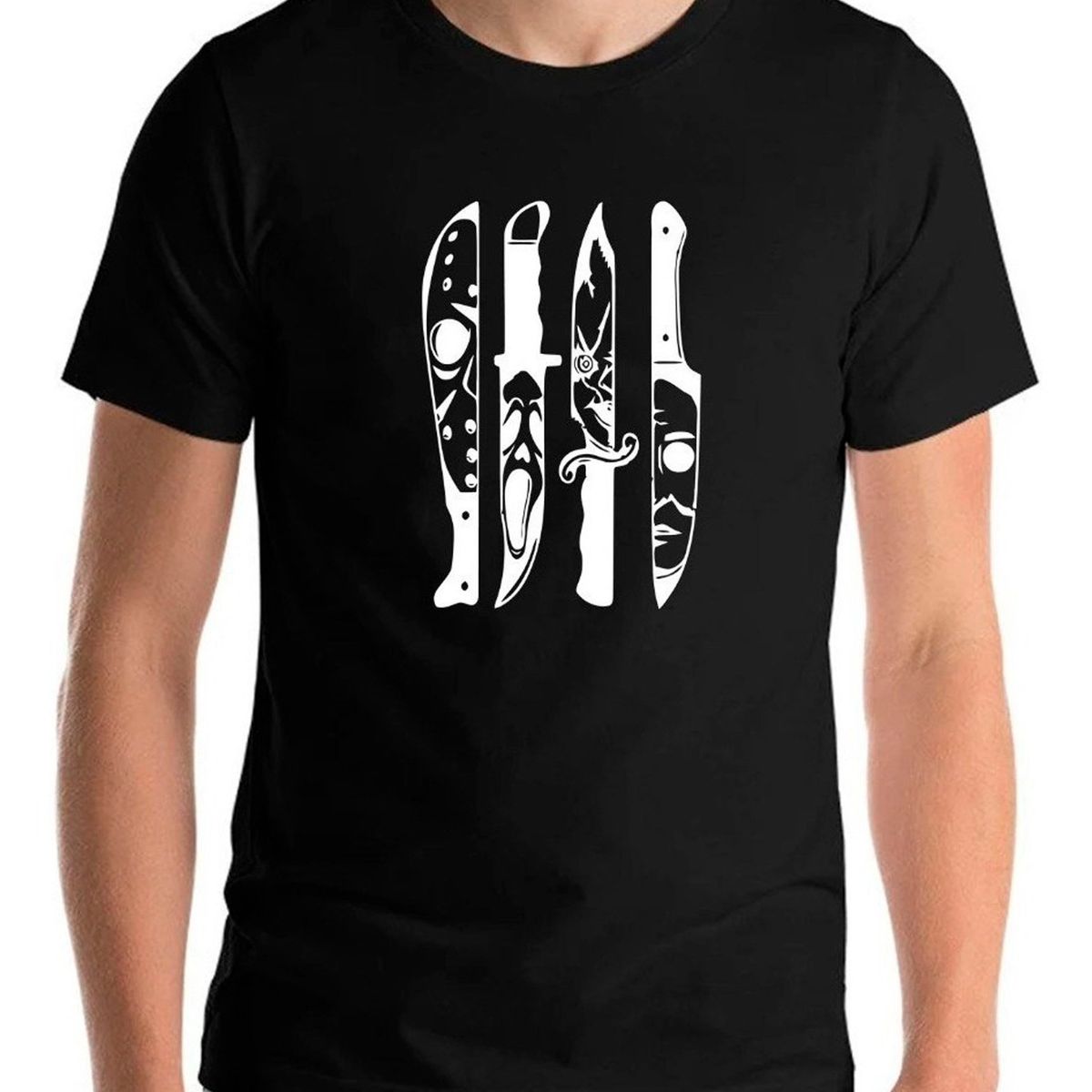 GENERICO - Polera Cuchillos Terror  Halloween Legends Horror Blood