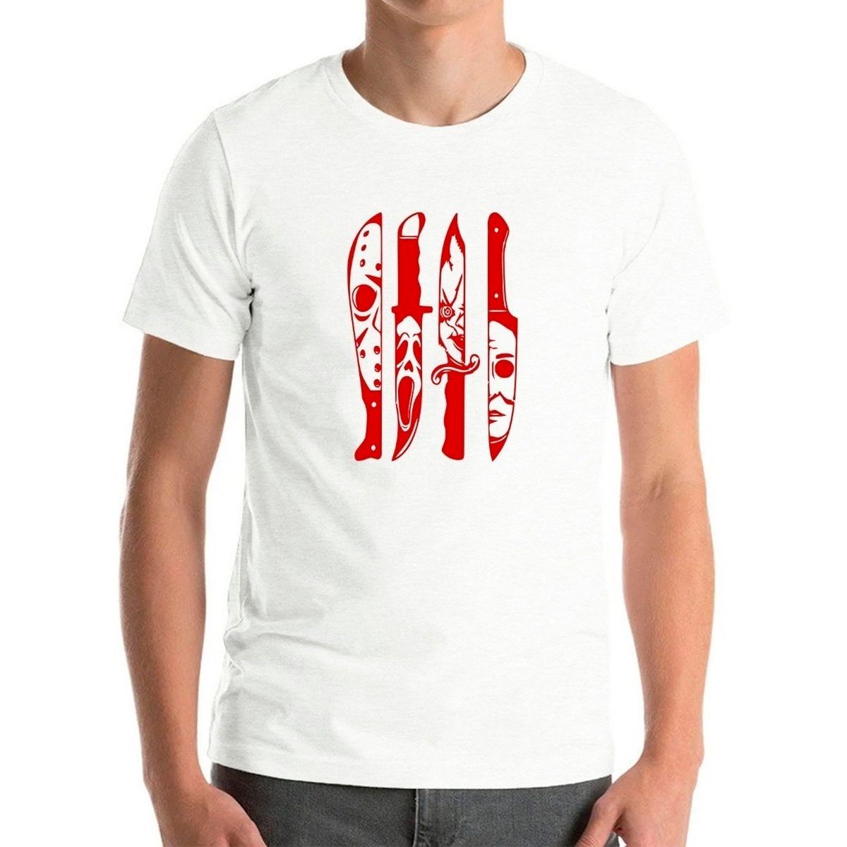 GENERICO - Polera Cuchillos Terror  Halloween Legends Horror Blood