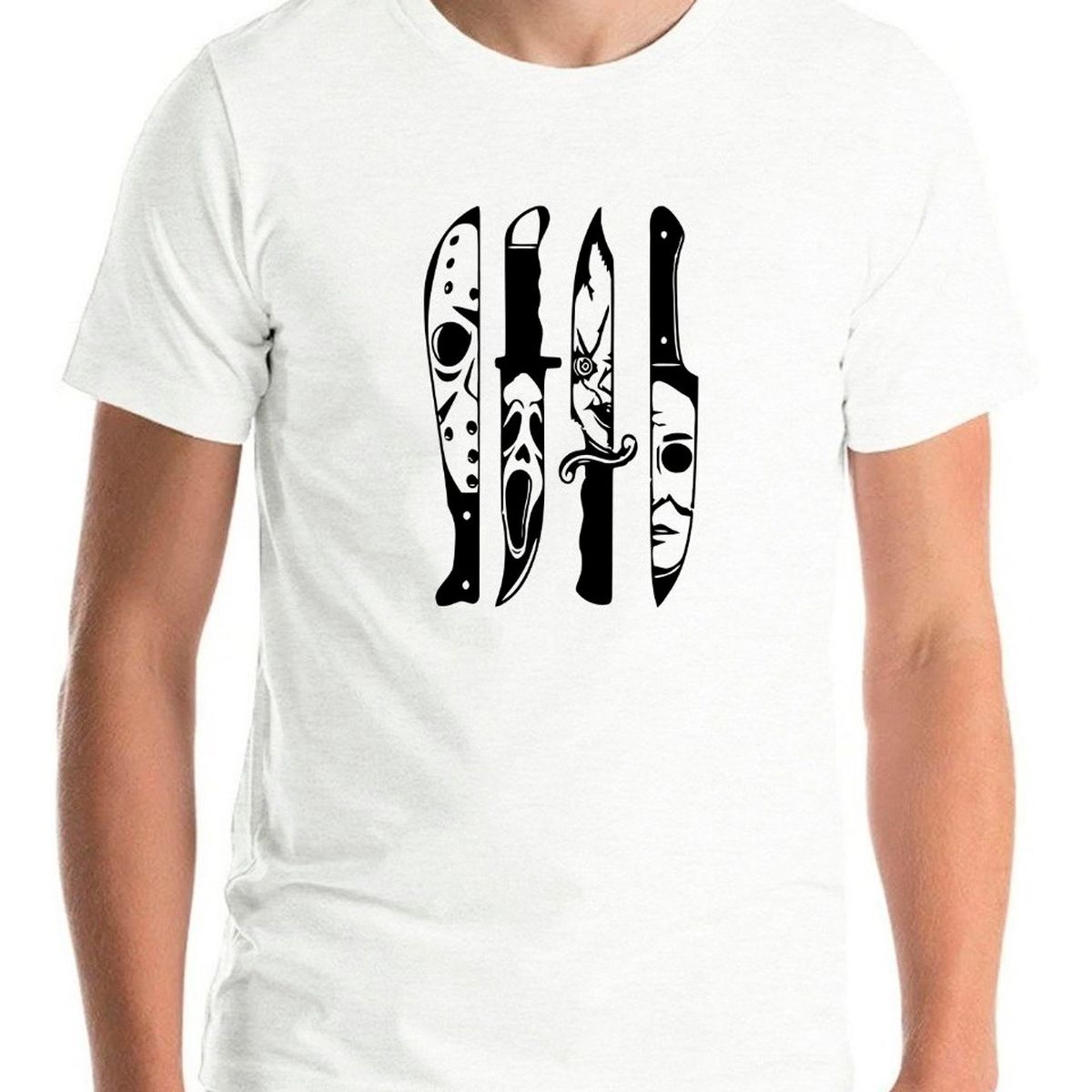 GENERICO - Polera Cuchillos Terror  Halloween Legends Horror Blood