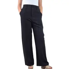 MPROPIA - Pantalon Palazzo Premium Tipo Lino Semi Formal Casual Boton 902