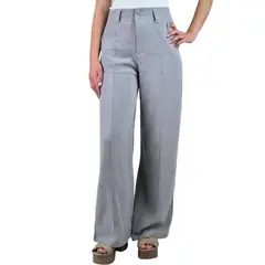 MPROPIA - Pantalon Palazzo Premium Tipo Lino Semi Formal Casual Boton 902