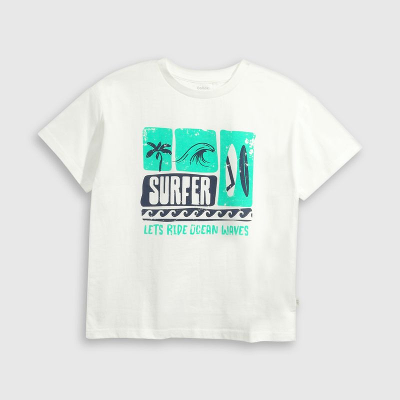 COLLOKY - Polera Niño Blanco 55282 Colloky