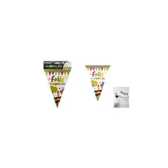 GENERICO - Guirnaldas Banderín Triángulo 3m 7pcs