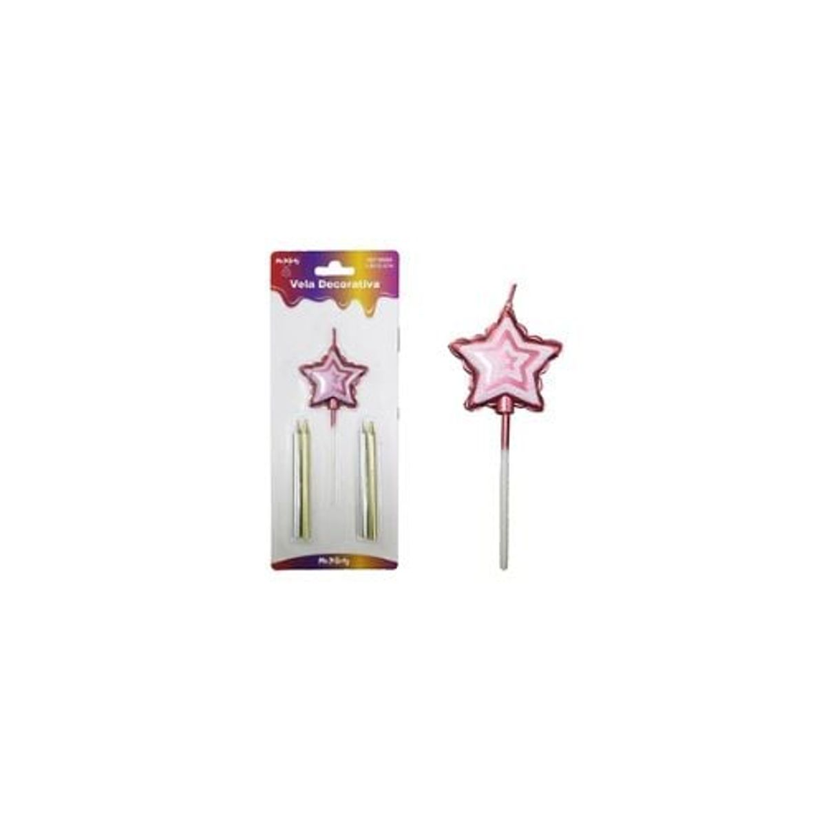 GENERICO - Vela De Estrella 08x10cm 5pcs