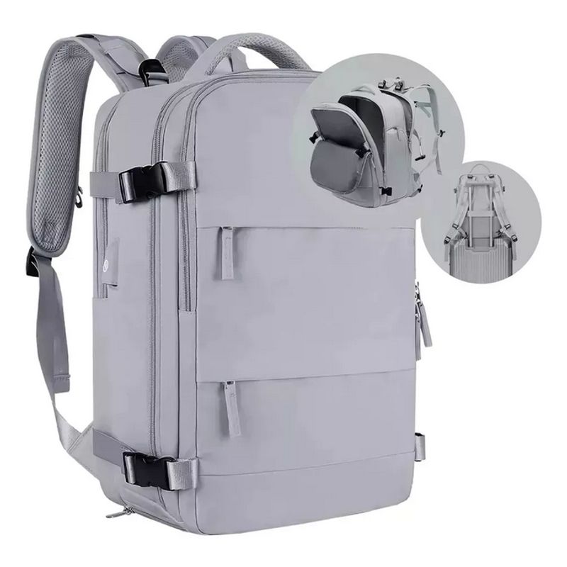 GENERICO - Mochila De Viaje Avión Multifuncional Gran Capacidad 30 Lts