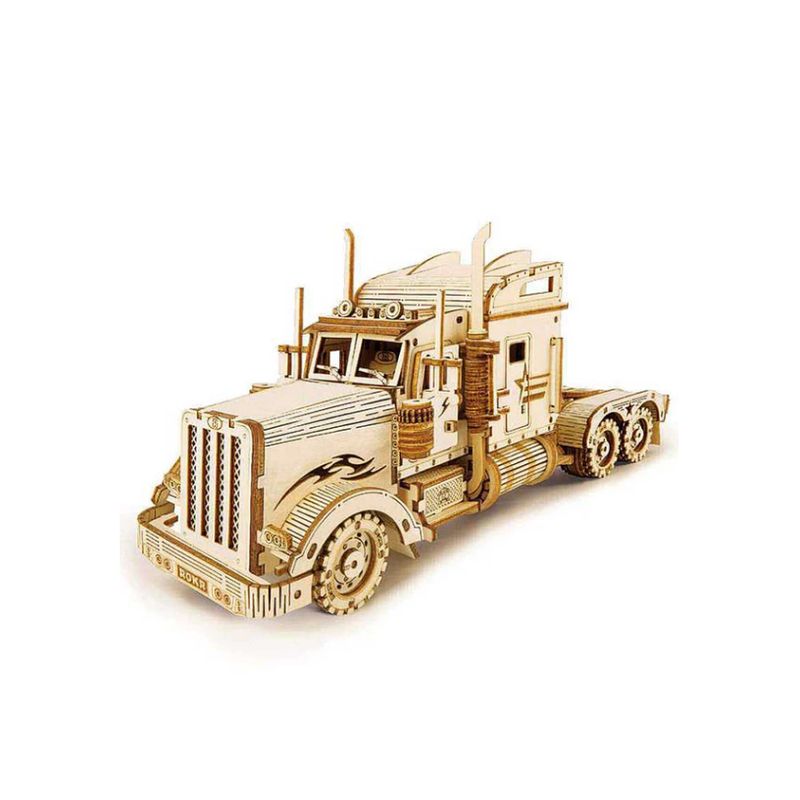 GENERICO - Camion Trailer Heavy Truck de Madera Armable