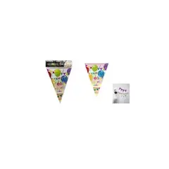 GENERICO - Guirnaldas Banderín Triángulo 3m 7pcs