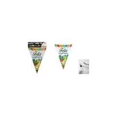 GENERICO - Guirnaldas Banderín Triángulo 3m 7pcs