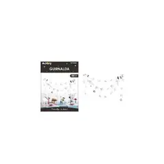 GENERICO - Guirnaldas Mini Estrella Reflejo Plateado 4m
