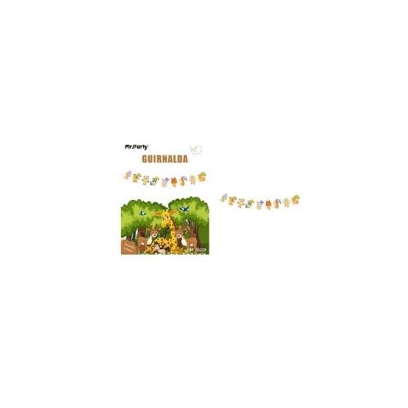 GENERICO - Guirnalda De Animales 3m 9pcs