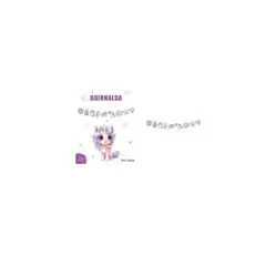 GENERICO - Guirnalda De Unicornio 3m 9pcs