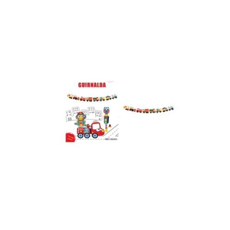 GENERICO - Guirnalda De Autos Cars 3m 8pcs