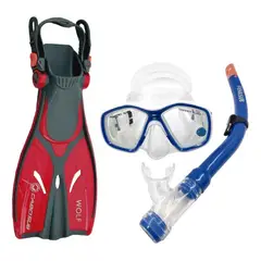 AQUASPORT - Kit Niños Snorkeling Triton - Rojo
