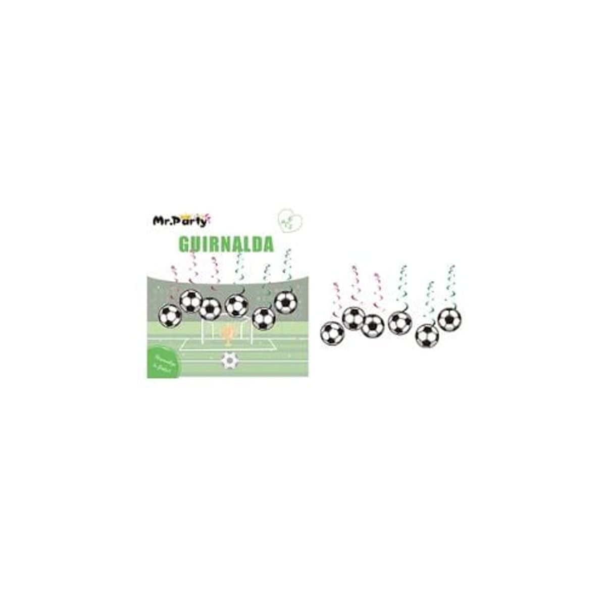 GENERICO - Guirnaldas De Fútbol 6pcs