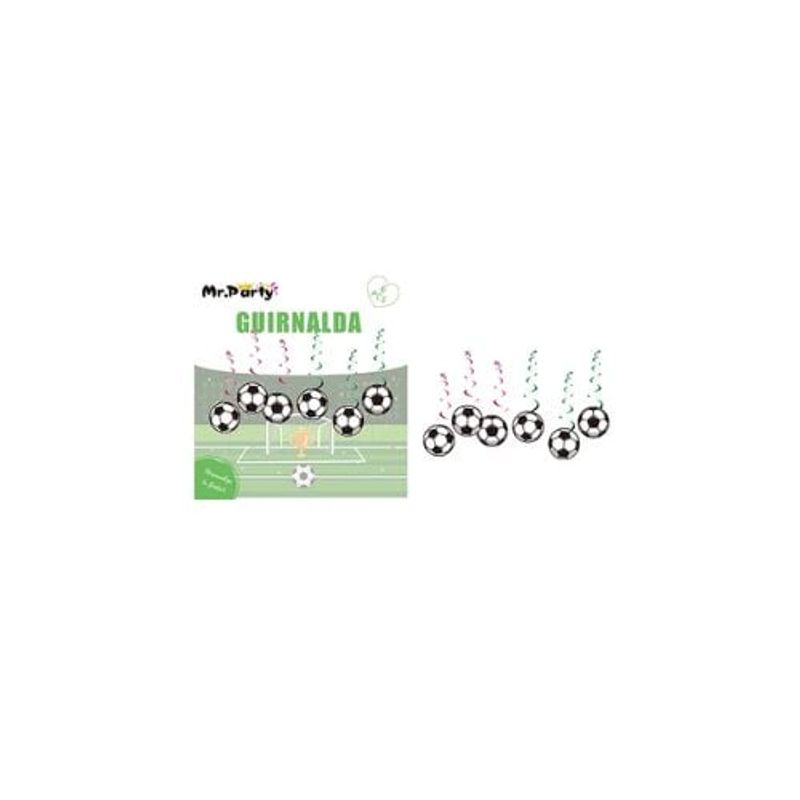 GENERICO - Guirnaldas De Fútbol 6pcs
