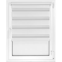 Cortina roller duo 80x180 dia y noche blanco