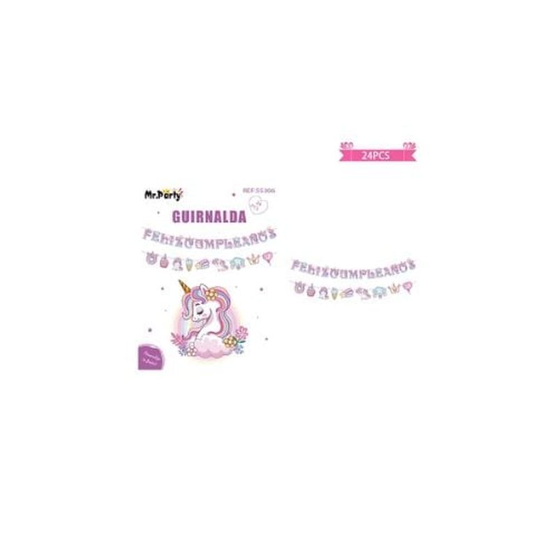 GENERICO - Guirnaldas De Unicornio 5m 24pcs