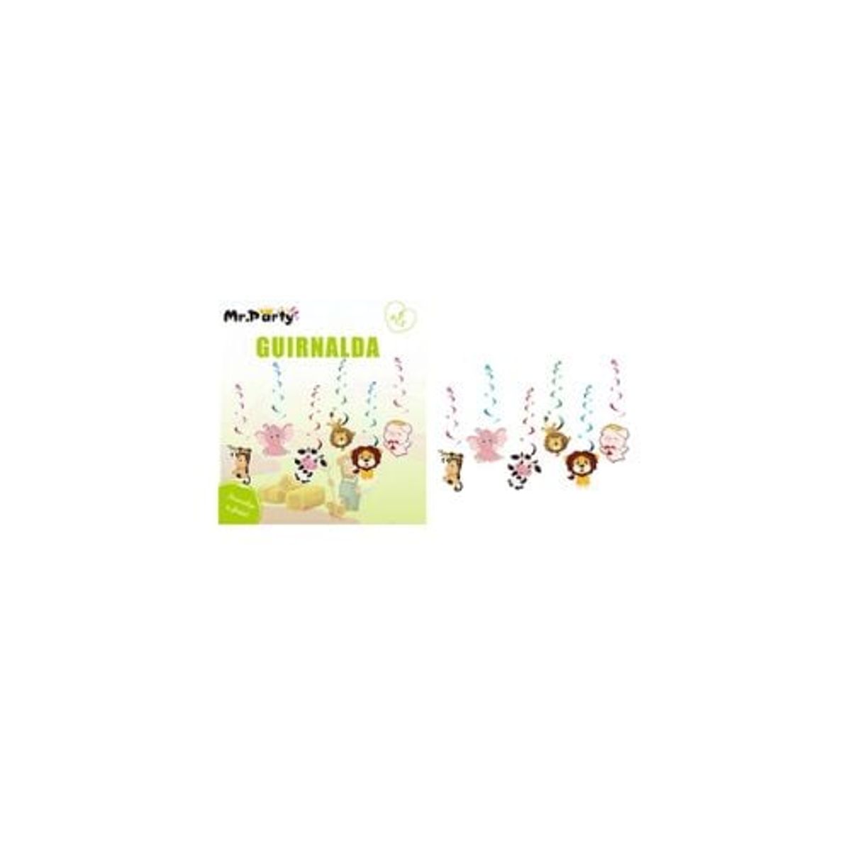 GENERICO - Guirnaldas De Animales 6pcs