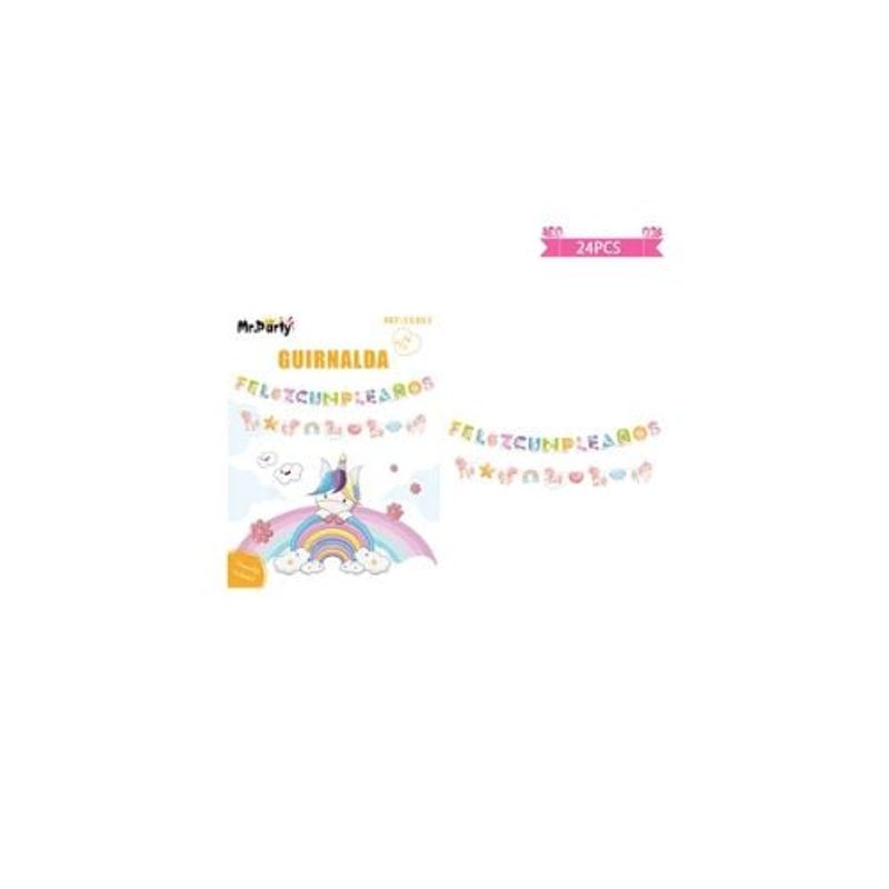 GENERICO - Guirnaldas De Unicornio 5m 24pcs
