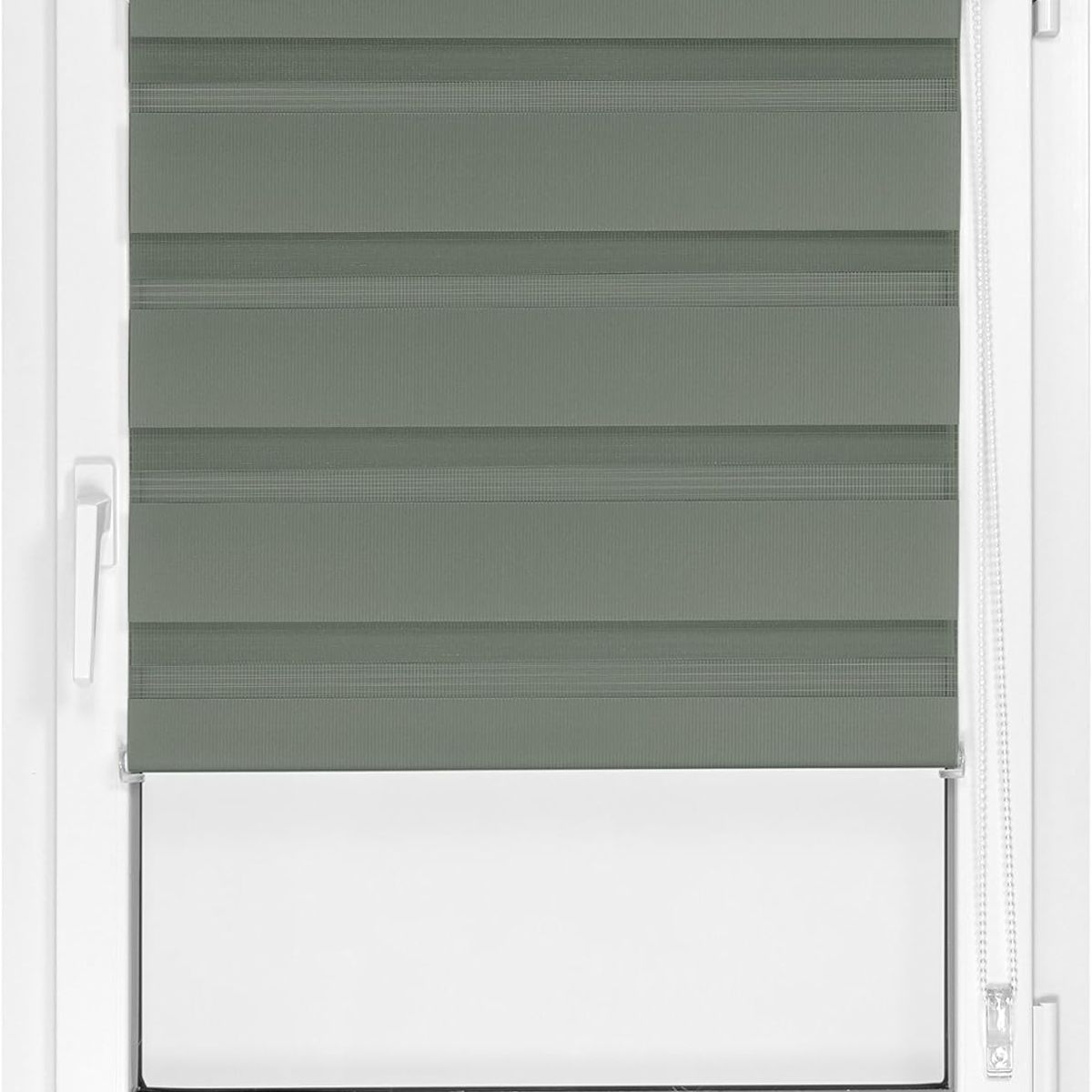 GENERICO - cortina roller duo 90x200 dia y noche gris