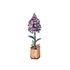GENERICO - Flor de Lilas de madera