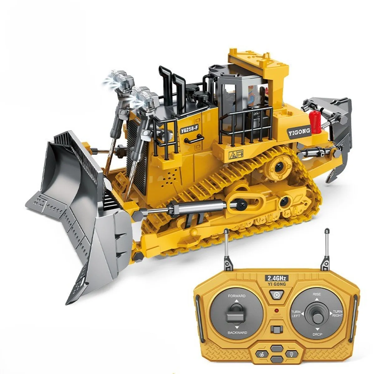 TATEE - Juguetes Bulldozer Track - Type Control Remoto Ingenieria