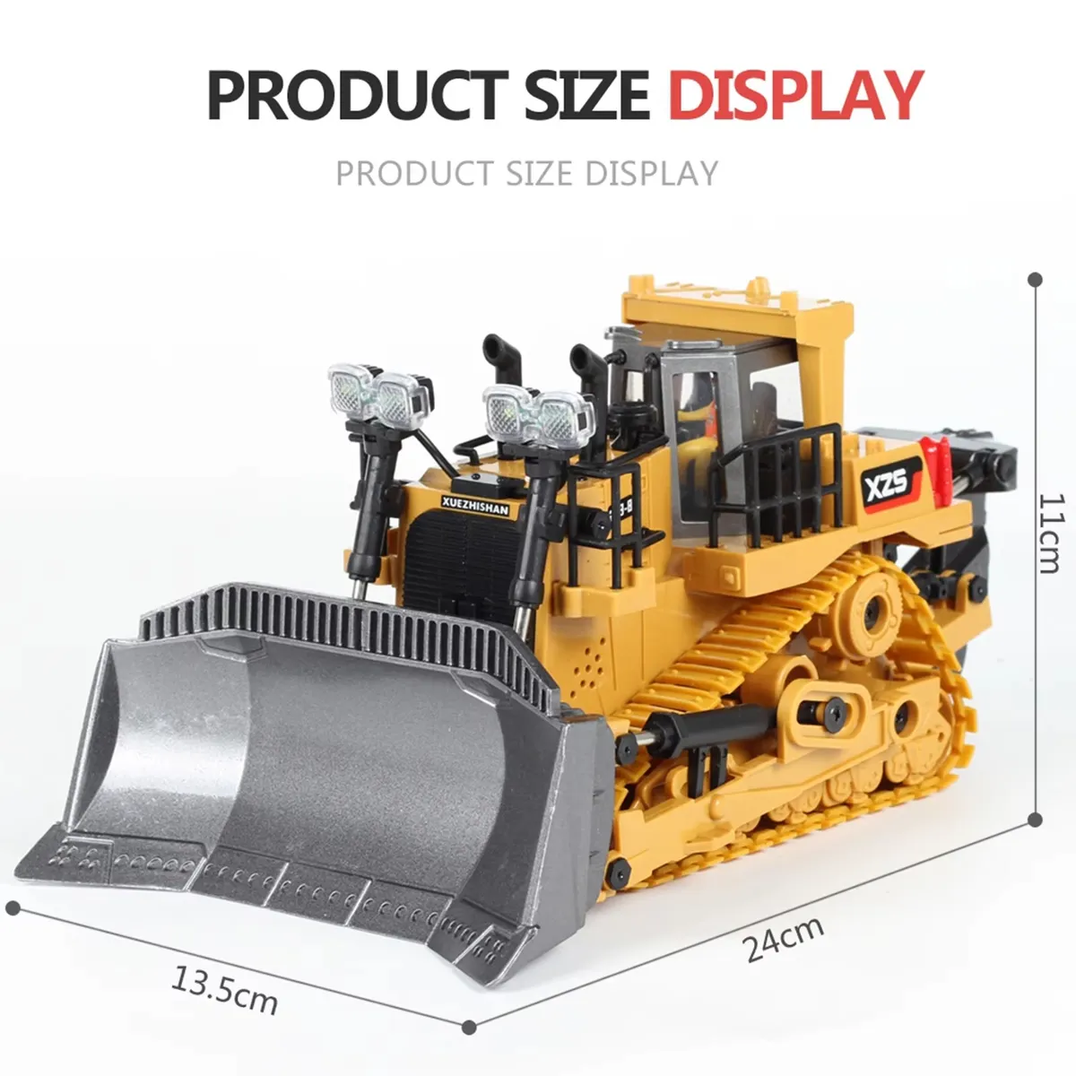 TATEE - Juguetes Bulldozer Track - Type Control Remoto Ingenieria