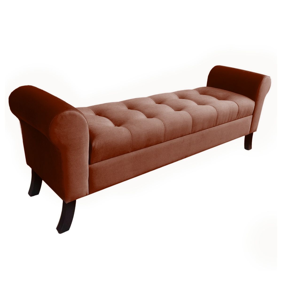 GENERICO - Banqueta Baúl Alejandria Color Cafe Tamaño King 170x45x60cm