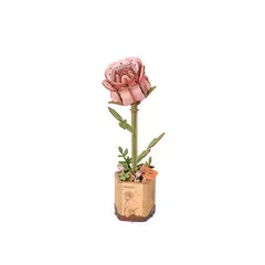 GENERICO - Flor de Rosa de madera