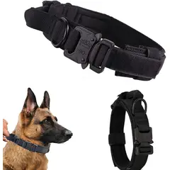 TATEE - Collar ajustable para mascotas Negro XL perros