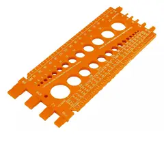 TRUPER - Regleta Medidora De Tuercas Y Tornillos 22 Cm Marca