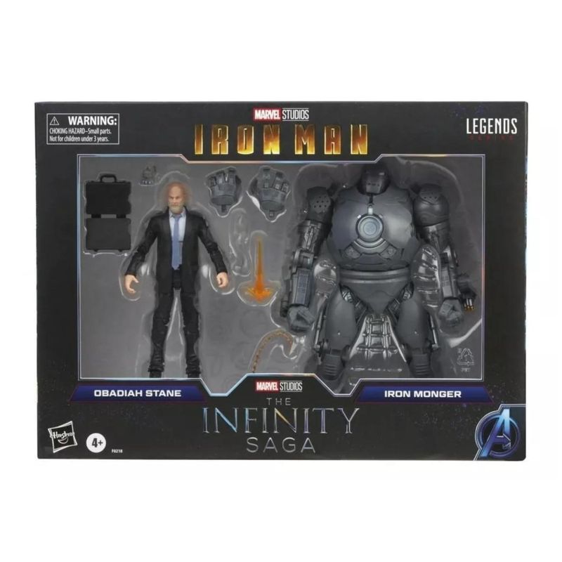 GENERICO - Pack 2 Figuras De Accion Obadiah Stane Y Iron Monger
