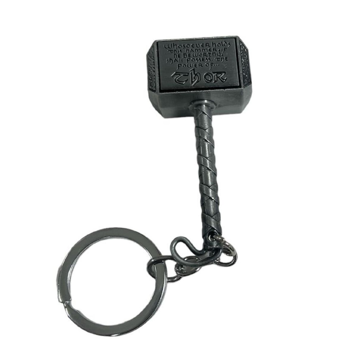 GENERICO - Llavero Metalico Premium Martillo De Thor Mjolnir