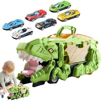 Imagen 2 del producto Juguete Camión De Dinosaurio Deformable Con 6 Autos Pequeños